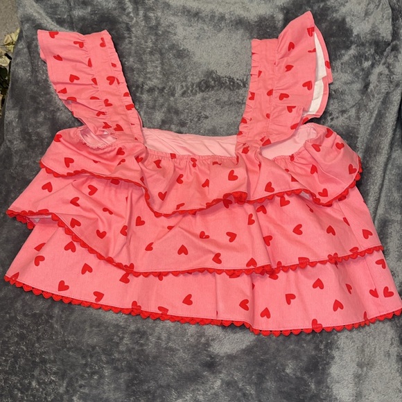 Pink Ruffled Heart Top - Picture 2 of 2